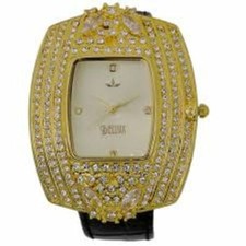 MONTRE BELLUX Plaquée or. avec zirconium. Mouvement Quartz Suisse. 59,90 € NEUF