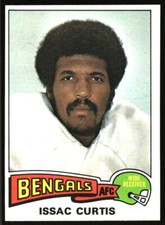 1975 Topps Isaac Curtis    #25 Cincinnati Bengals L7