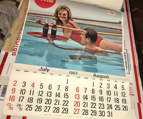 Vintage Coca-Cola 1967 13- Month Calendar - Picture 6 of 12