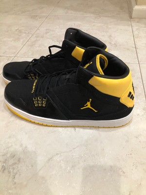 jordan 23 shoes black and yellow