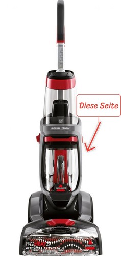 BISSELL 1858N Bürstenhalter Ersatzteil (Bilder schauen)