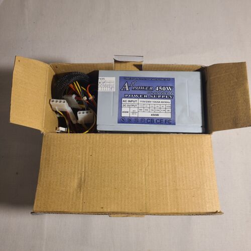 A Power 12V ATX Intel P4 Power Supply 450w Tested GOOD Pentium 4 Retro PC PSU - Picture 4 of 8