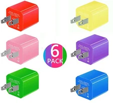 Charger 5W 1A USB Power Adapter [6-PACK] Universal USB Home Travel Adapter Fa...