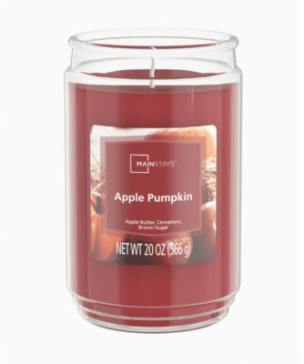 Mainstays Cinnamon Scented Single-Wick Large Glass Jar Candle 20 oz select scent