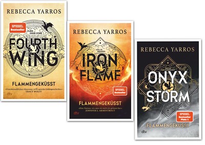 Rebecca Yarros Flammengeküsst, Fourth Wing, Iron Flame, Onyx Storm - Hardcover