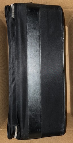 PRADA Reisetasche/Rollgepäck Koffer Rollen schwarz, Saffiano Leder/Nylon - Bild 3 von 22