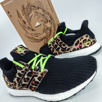 Adidas US 13 Men's Black White Leopard Rare Run Retro UltraBoost DNA  FZ2731 New