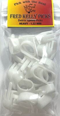 Fred Kelly Thumb Picks PENNINI PER POLLICE FRED KELLY – DELRIN – CONF. DA 24 – MEDIA/GRANDE SPESSORE – ARANCIONE Plettri Delrin Spessore 0.98mm - Foto 6