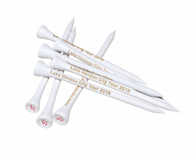 Personalized 3 1/4'' White Stinger golf tees