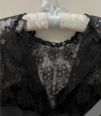 Exquisite Dolce & Gabbana D&G black Bustier Corset lace dress 40 0 2 XS |  eBay