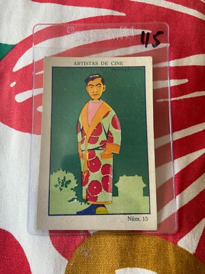 1920's Sessue Hayakawa # 15 Artistas de Cine Cinema Chocolates Amatller Card