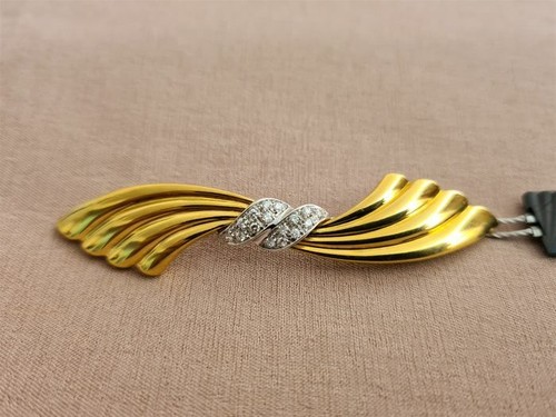 Broche en or Jaune et Diamants De Salvini Bijoux - Photo 1 sur 9