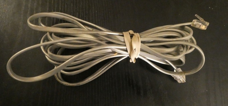 14FT Line Cord Cable 6P6C RJ12 RJ11 DSL Modem Fax Phone Landline 