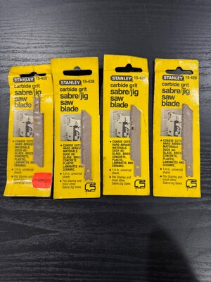 Stanley 15-428 Carbide Grit Sabre Jig Saw Blade USA NOS