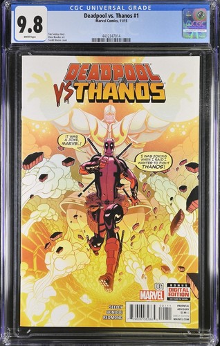 Deadpool vs Thanos 1 CGC 9.8 2015 4432347014 Thanos Beats Deadpool Scarce