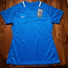 Nike Shirt Women Medium Blue Challenge II Soccer Jersey Digital Training Shirt