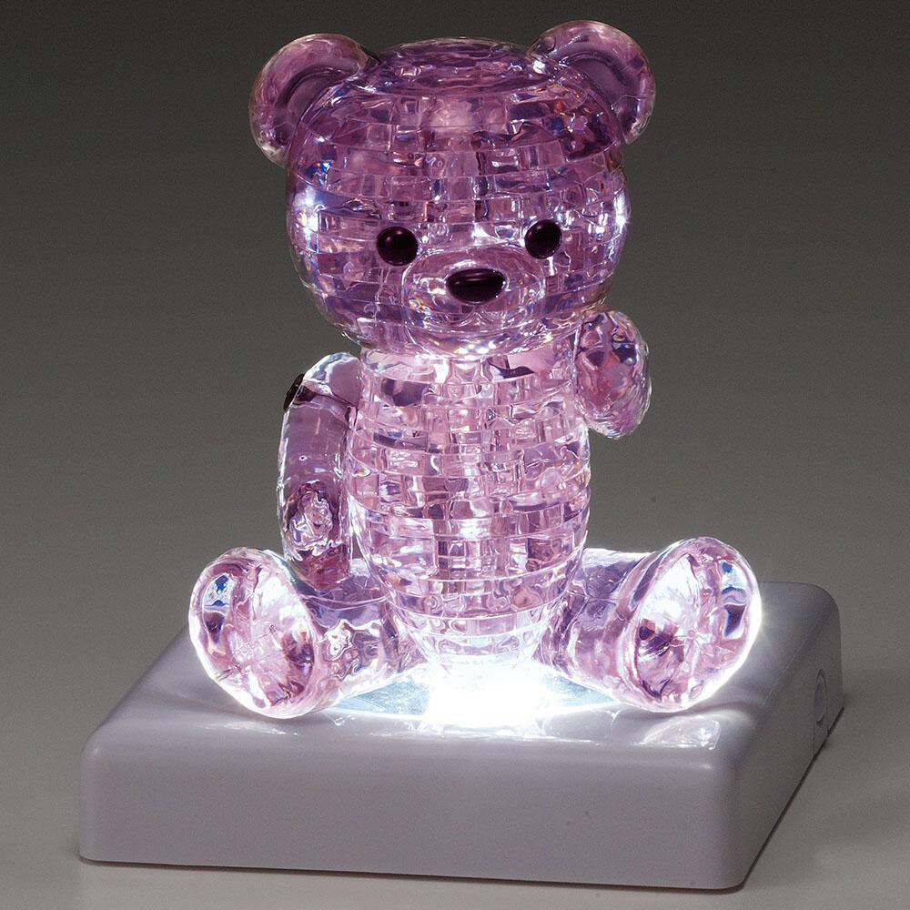 Crystal Puzzle | 3D Mini Cuore Rosso | Design Trasparente | 14 Pezzi | Kit Per Bambini E Adulti | HCM Kinzel - Foto 9