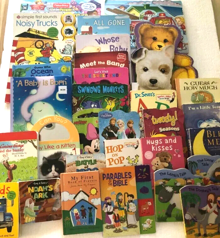 47 BABY TODDLER BOARD BOOKS SOME FAITH CHRISTIAN DR SEUSS CURIOUS