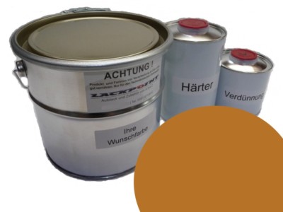 1,75 Liter Set 2K Autolack Oldtimer geeignet für Opel Ocker 411 Lackpoint Farbe