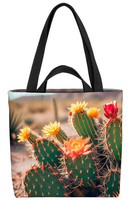 Kakteen WüSte BlüTe Landschaft Tasche Kaktus Sahara Sukkulente Pflanzen Natur Z