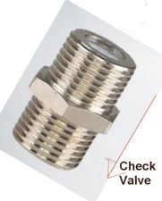 Pipe Check Valve 1/2" NPT Male Plated Brass Air Water One Way