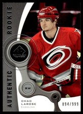 2005-06 SP Game Used Chad Larose Rookie 894/999 Carolina Hurricanes #198