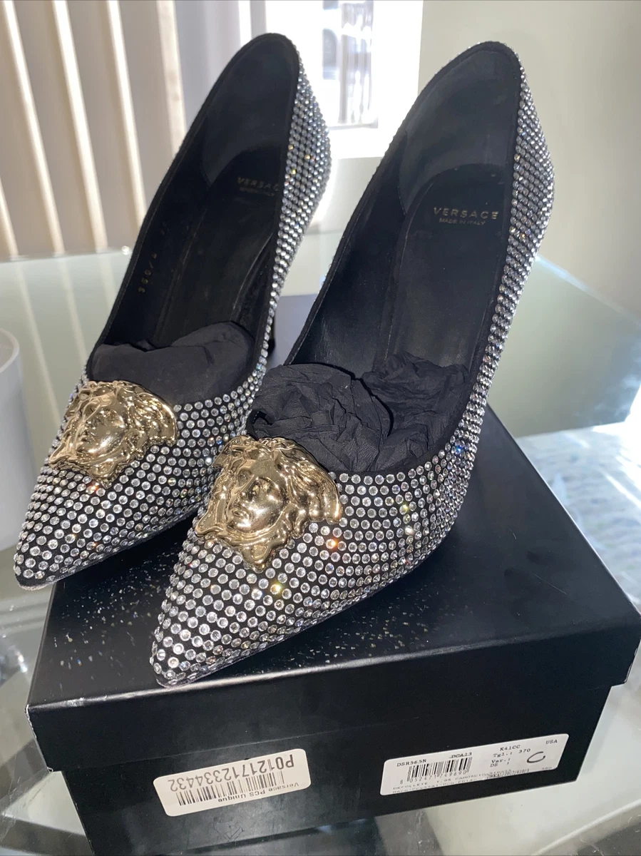 versace medusa palazzo crystal heels eBay