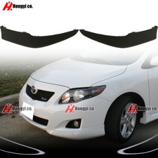 For 2009 2010 Toyota Corolla Front Bumper Sport Splitter Lips Spoiler Kit 2pcs For 2009 2010 Toyota Corolla Front Bumper Sport Splitter Lips Spoiler Kit 2pcs