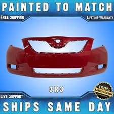 New Painted 3r3 Barcelona Red Front Bumper Cover For 2007-2009 Toyota Camry