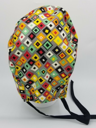 Southwestern Western Style Diamonds Grey CHEMO CAP Medical Surgical SCRUB CAP - Bild 3 von 4