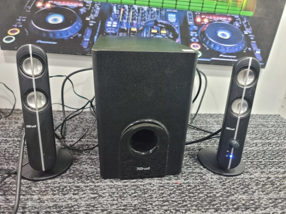 H889 Speakers Audio For PC Trust Ziva 12W Set Speakers 2.1 With