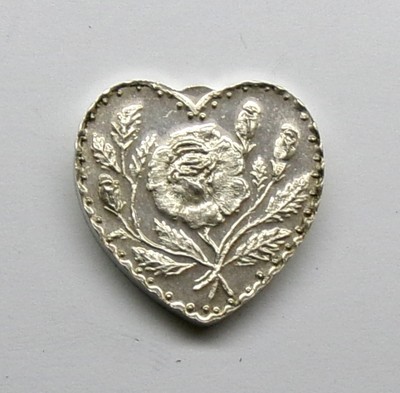 Vintage ''FOR SOMEONE SPECIAL''  Heart Shape  1/2 Oz .999 Silver Proof