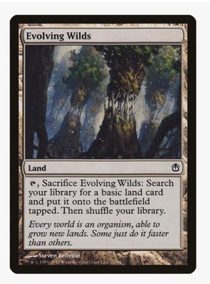 Evolving Wilds | MTG DDH | EDH Staple Fetch Land Mana Fixing Landfall | LP