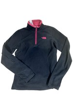 The North Face Women's Glacier 1/4-Zip Fleece TNF Black/Pink