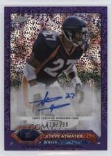 2023 Composite Topps Chrome Purple Speckle Refractor Steve Atwater Auto HOF 0q21