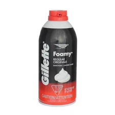 Gillette Foamy Regular Shaving Cream, Regular, 11 oz