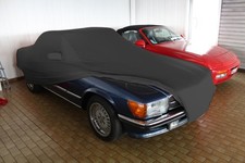 Vollgarage Car-Cover Schwarz mit Spiegeltaschen für Mercedes SL Cabriolet W107 Vollgarage Car-Cover Schwarz mit Spiegeltaschen für Mercedes SL Cabriolet W107