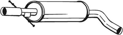 BOSAL Mittelschalldämpfer 105-505 für AUDI TT 8N9 8N3 Roadster