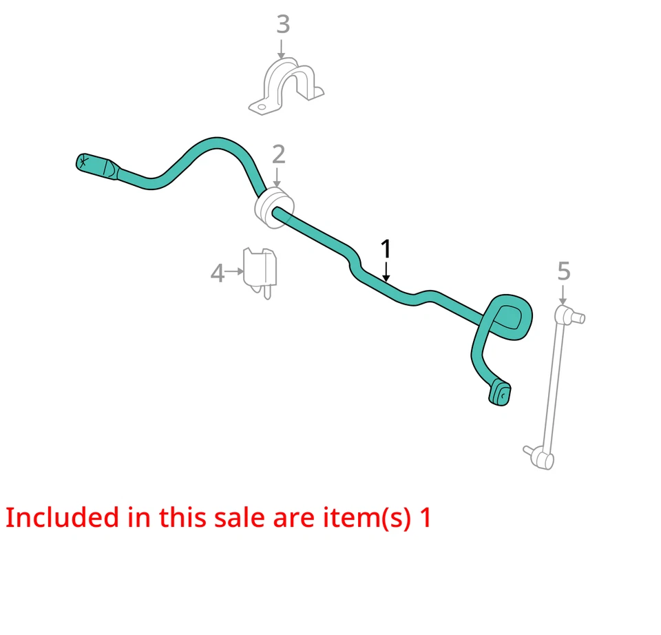 2009 福特福克斯 FWD 前稳定杆 原始设备制造商 82K 英里 - LKQ426908345 — 第 4/4 张图片