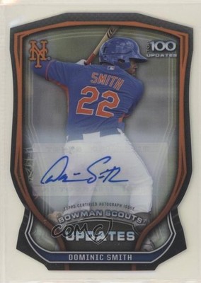 2015 Bowman Chrome Scouts' Updates Die-Cut Dominic Smith #BSU-DS Auto 7qg