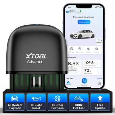 XTOOL AD20PRO Bluetooth OBD2 Scanner Car Full System Diagnostic Tool Code Reader