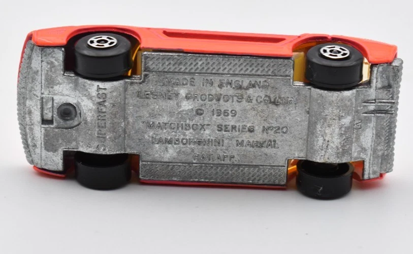 Matchbox Superfast MB20 Lamborghini Marzal arancione non verniciato Bdp... - Immagine 4 di 4