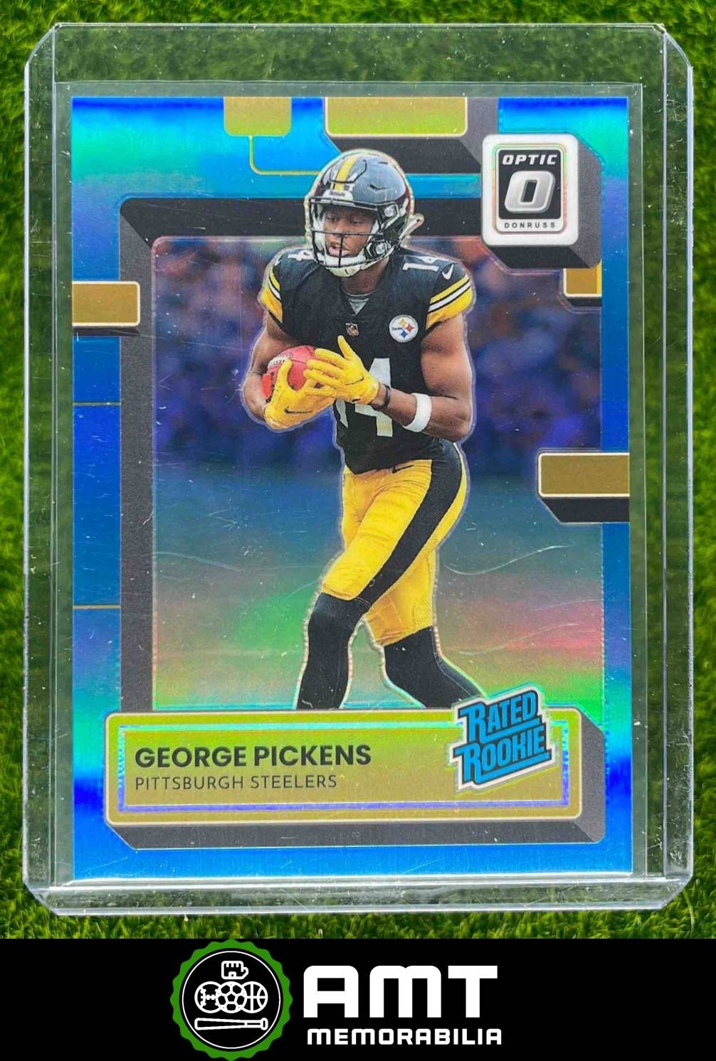 George Pickens RC 2022 Panini Donruss Optic Aqua 265/299 Pittsburgh Steelers 223