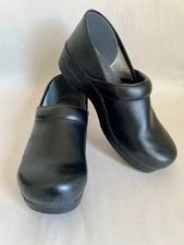 Dansko Black Clogs Professional Shoes Slip On Comfort Medical Womens 41 US 10.5