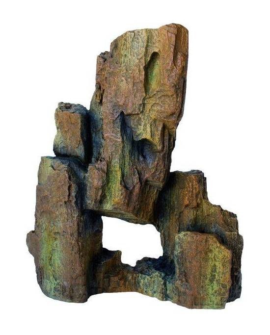 Décor aquarium Hobby Fossil Rock 2 avec cachettes naturelles pour poissons