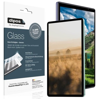 2x Schutzfolie für Huawei MatePad 11.5 S - Anti-Shock 9H Folie dipos Glass