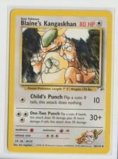 BLAINE'S KANGASKHAN 36/132 UNCOMMON Gym Heroes Pokemon LP on eBay