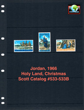 $3.95 Scott Value - 1966 JORDAN Biblical Holy Land, Christmas CV MNH NH UMM