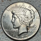 1927-P  Peace Dollar AU/BU