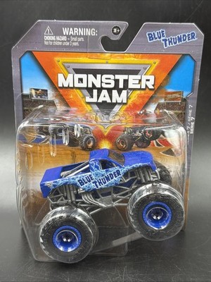 Monster Jam Spin Master 2024 Series 7 Blue Thunder Blue & Black 1/64 Scale